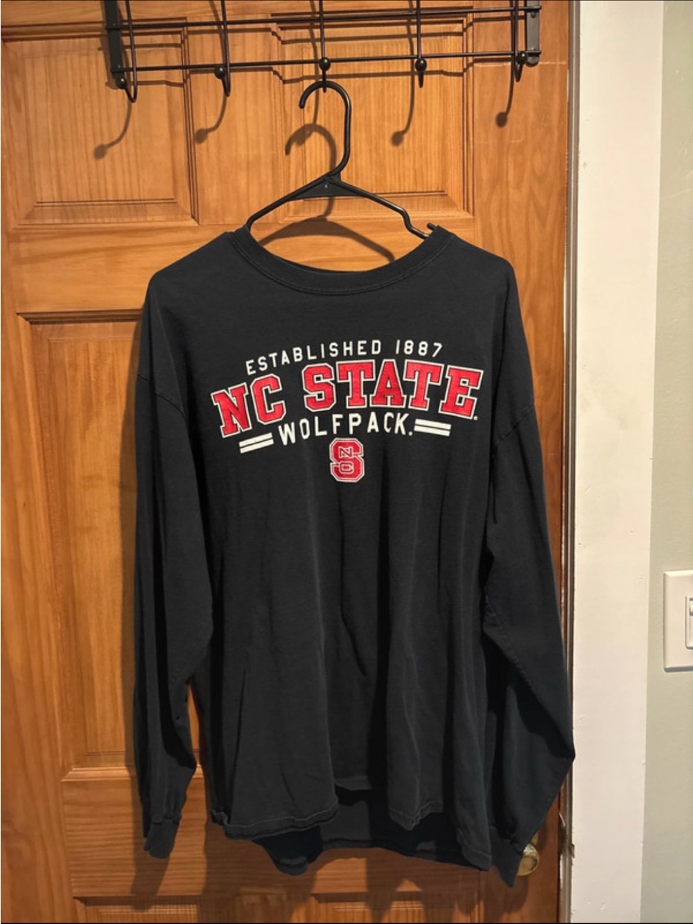 Gildan Black NC State Wolfpack Long-Sleeve Shirt